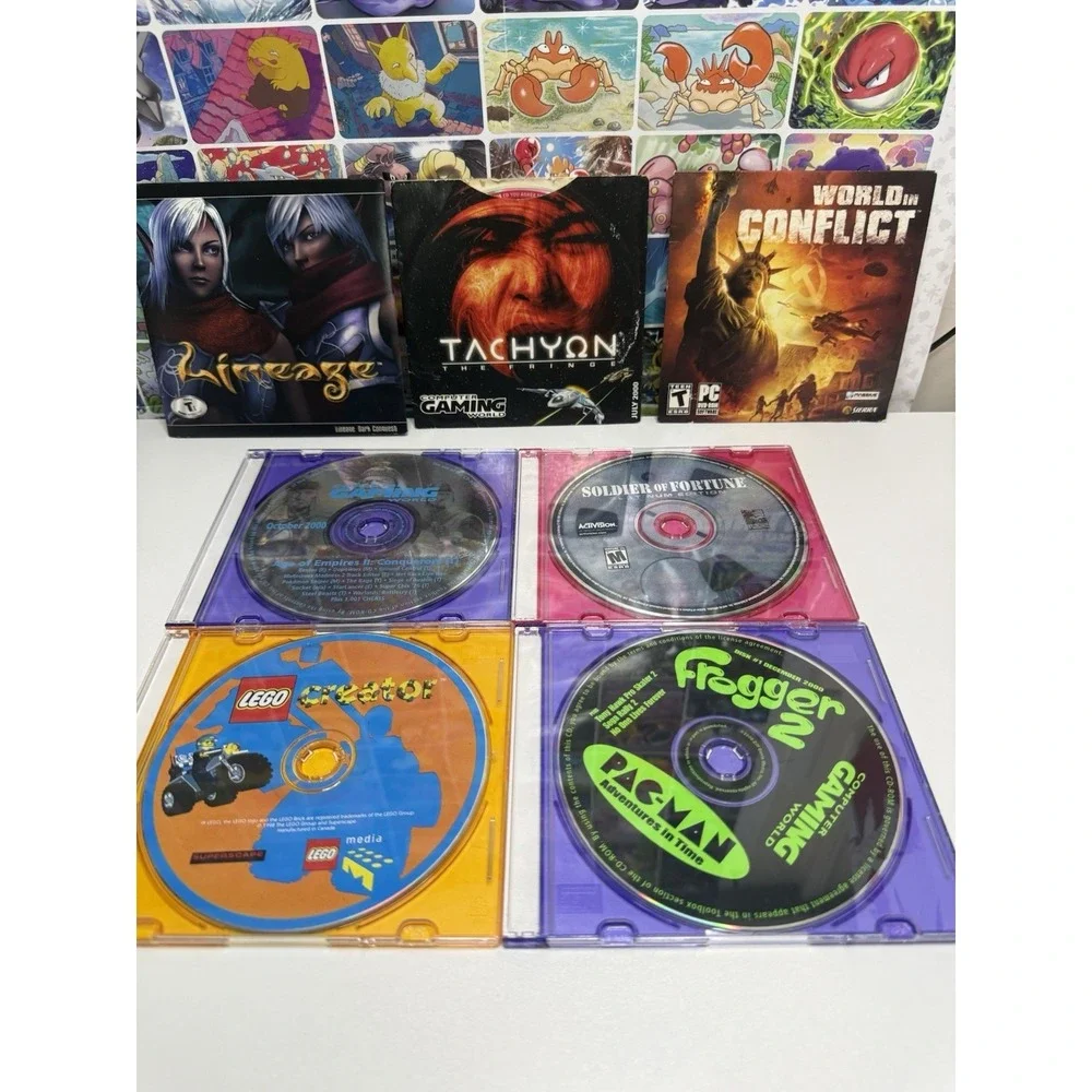 Vintage PC Game Lot Lineage Frogger 2 LEGO Creator Soldier of Fortune